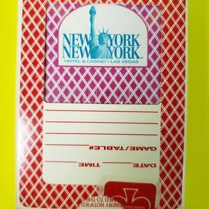 New York New York Vegas Casino Playing Cards Genuine Cambric
